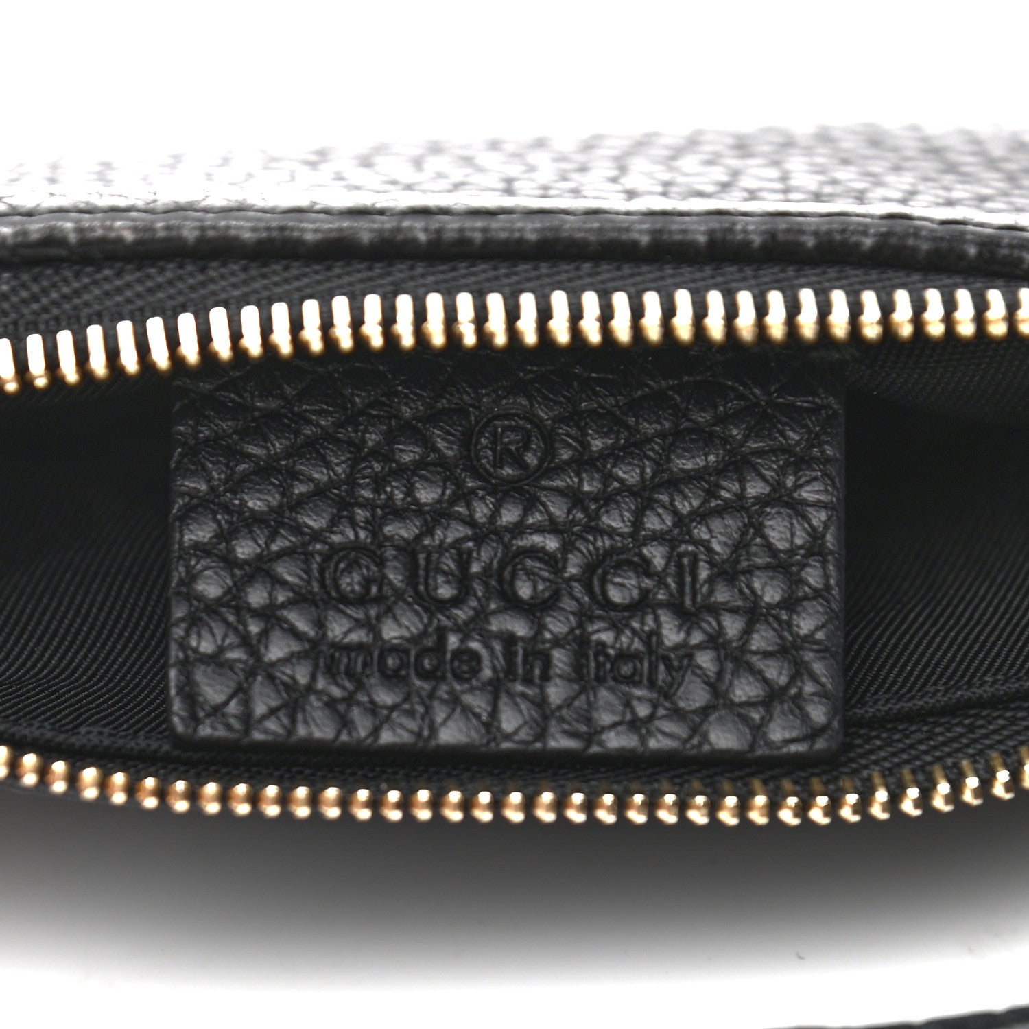 Gucci Pebbled Calfskin Soho Key Case Black 6 of 7