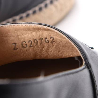 Chanel Lambskin CC Espadrilles 37 Black 6 of 8