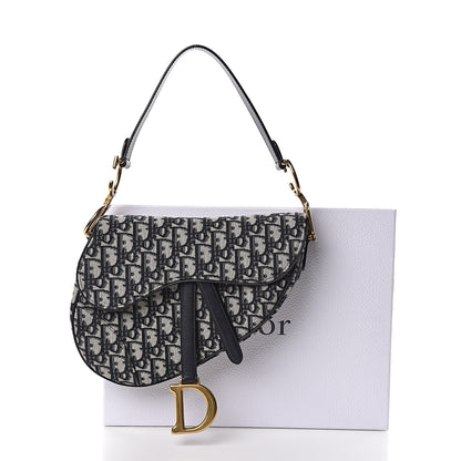 Christian Dior Oblique Saddle Bag Blue 15 of 15