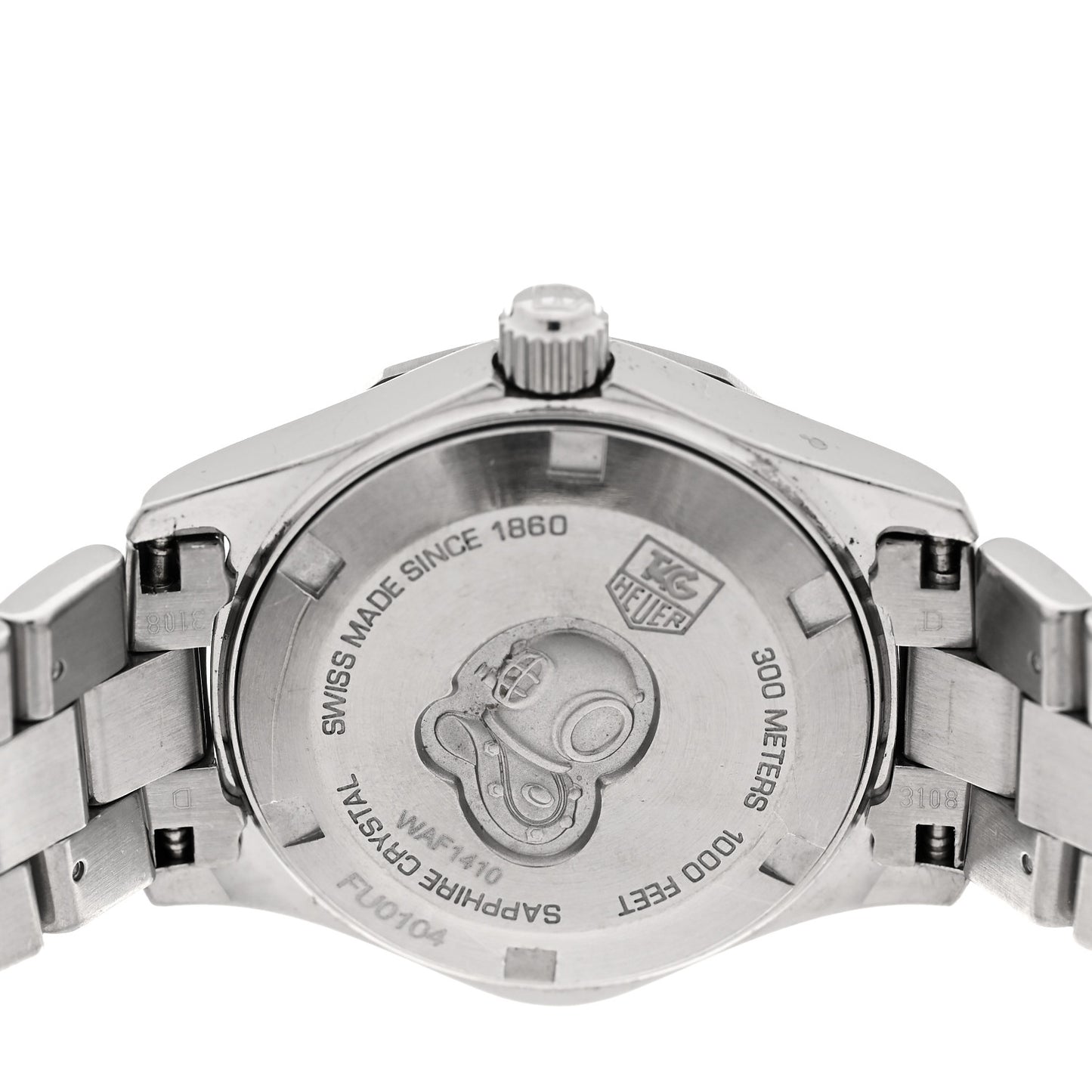 Stainless Steel 27mm Aquaracer Lady Quartz Watch Black WAF1410
