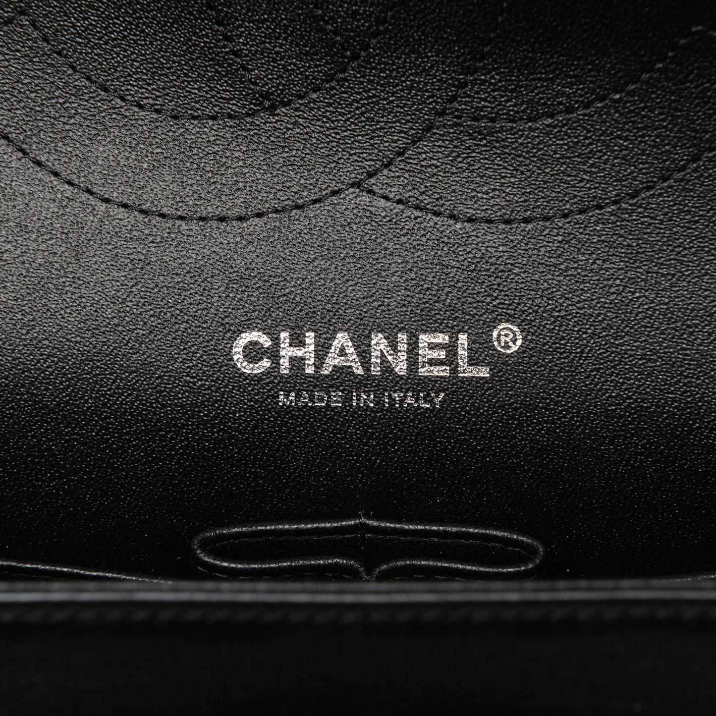 Crumpled Calfskin Quilted Jumbo Double Flap So Black