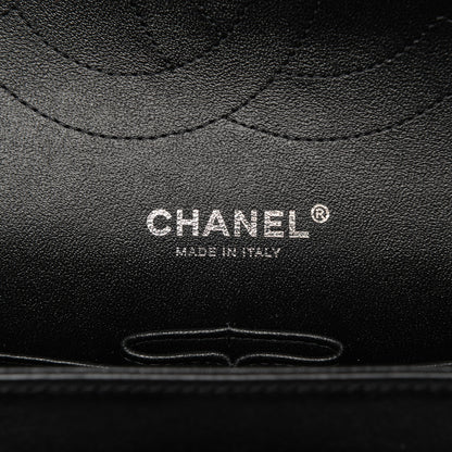 Chanel Crumpled Calfskin Quilted Jumbo Double Flap So Black 6 of 8
