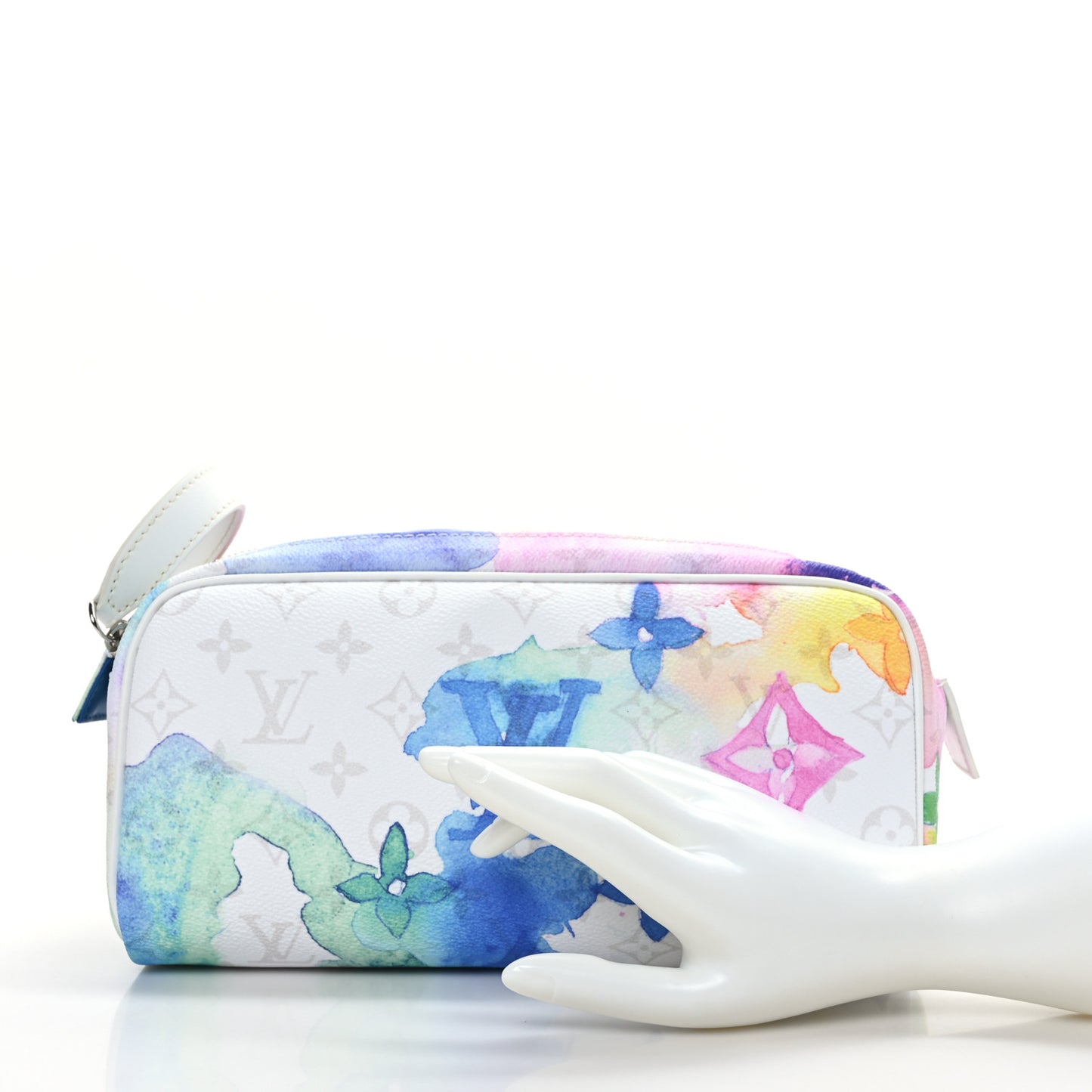 Monogram Watercolor Dopp Kit Toilet Pouch Multicolor