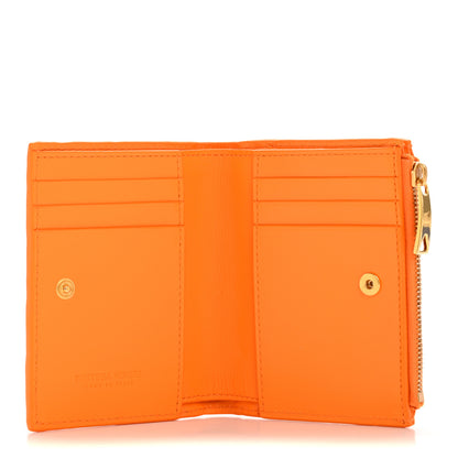 Bottega Veneta Nappa Intrecciato Small Bi-Fold Zip Wallet Tangerine 5 of 10