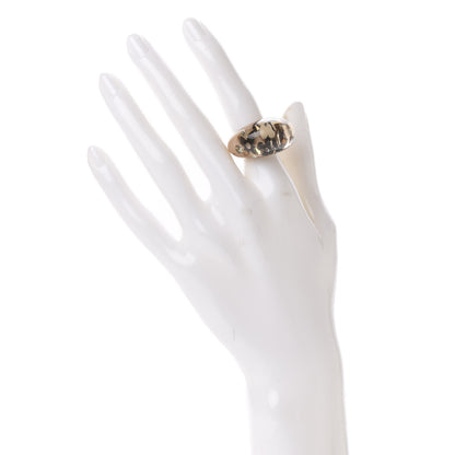 Louis Vuitton Resin Swarovski Crystal Inclusion Ring 5.5 Beige 2 of 4