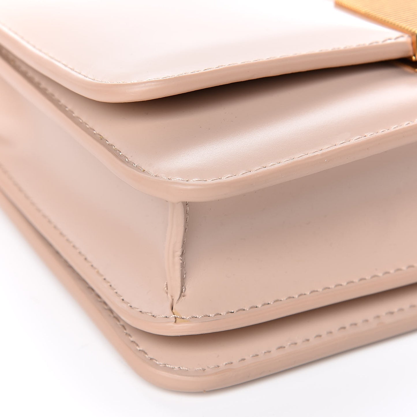 Spazzolato Calfskin Classic Mini BV Bag Nude