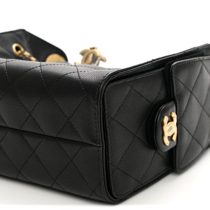 Chanel Caviar Quilted Mini Chanel 25 Handbag Black 10 of 10