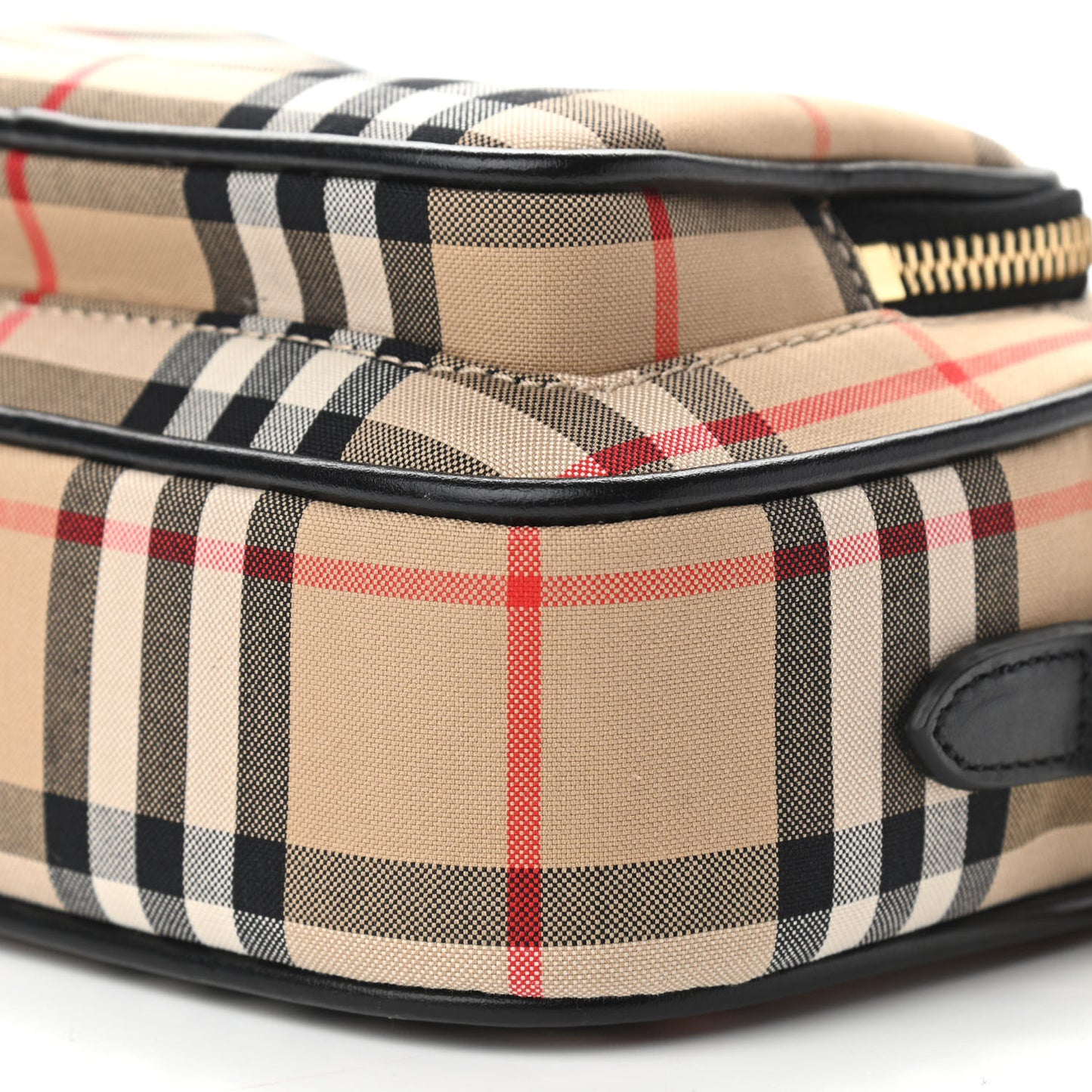 Calfskin Vintage Check Camera Bag Archive Beige