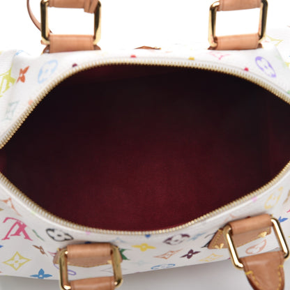 Louis Vuitton Monogram Multicolor Speedy 30 White 5 of 13