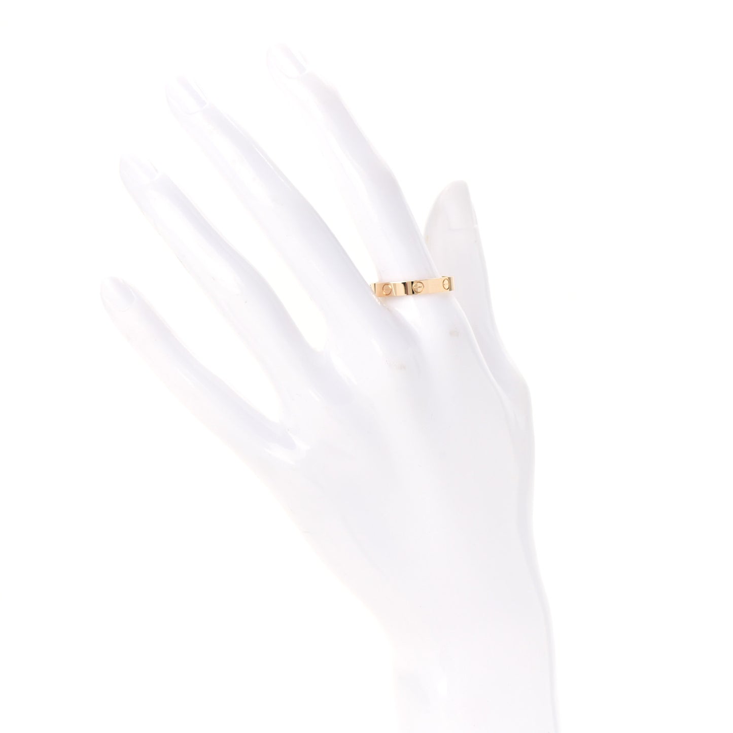 18K Yellow Gold 3.5mm LOVE Wedding Band Ring 60 9.25