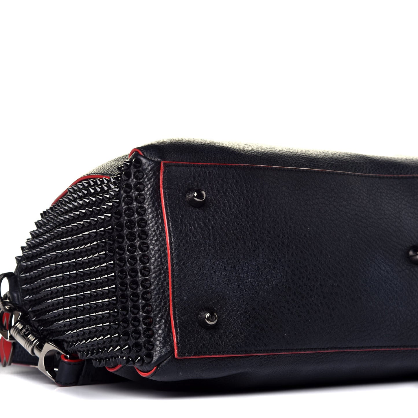 Calfskin Panettone Spiked Large Ranch Black