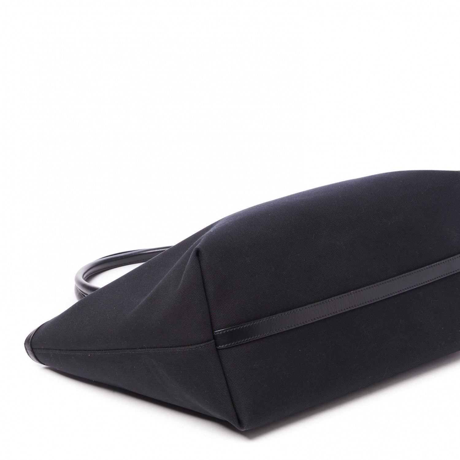 Prada Canvas Jacquard Logo Tote Black 7 of 8
