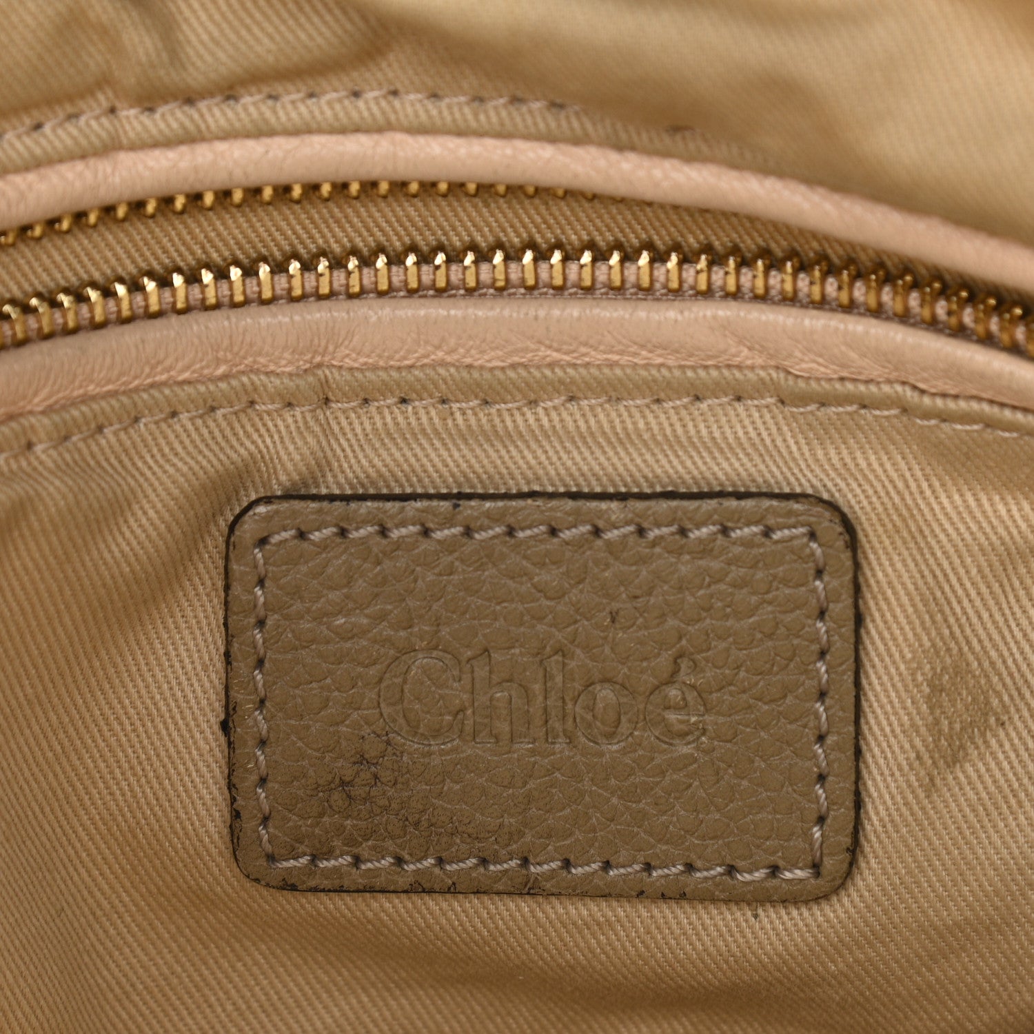 Chloe Calfskin Medium Paraty Barbour Khaki 5 of 13