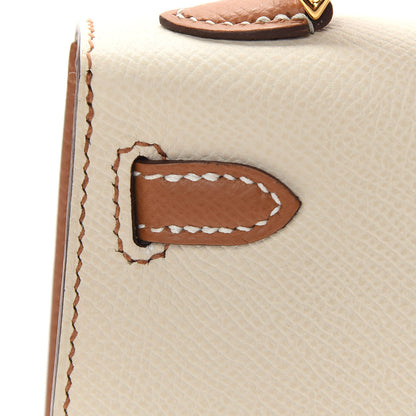 Hermes Epsom Horseshoe Mini Kelly Sellier 20 Craie Gold 11 of 33