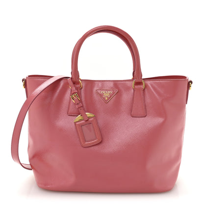 Prada Saffiano Vernice Galleria Shopping Tote Begonia 1 of 16