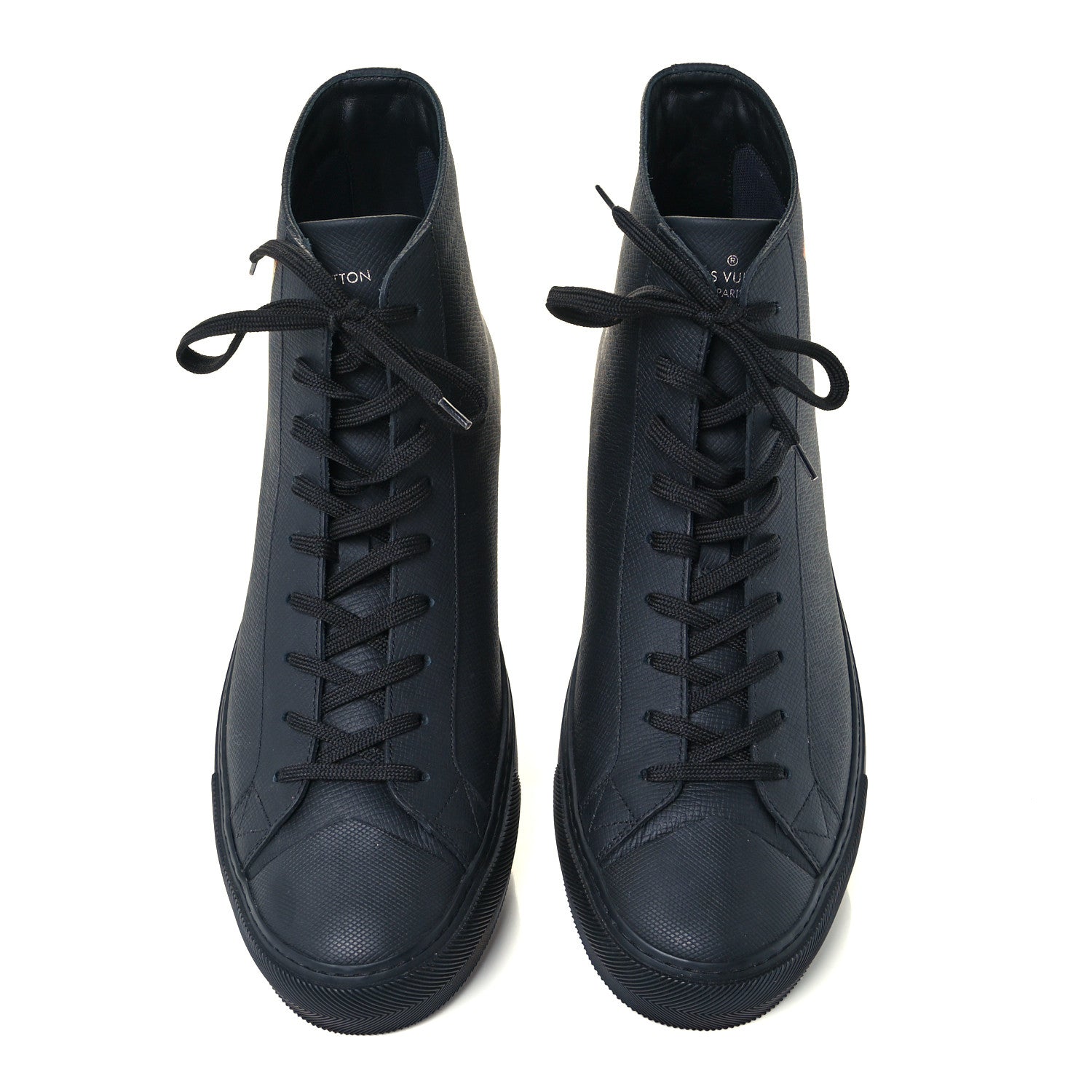 Louis Vuitton Calfskin LV Tattoo Sneaker Boots 10 Black 5 of 12