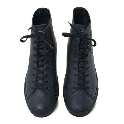 Louis Vuitton Calfskin LV Tattoo Sneaker Boots 10 Black 5 of 12