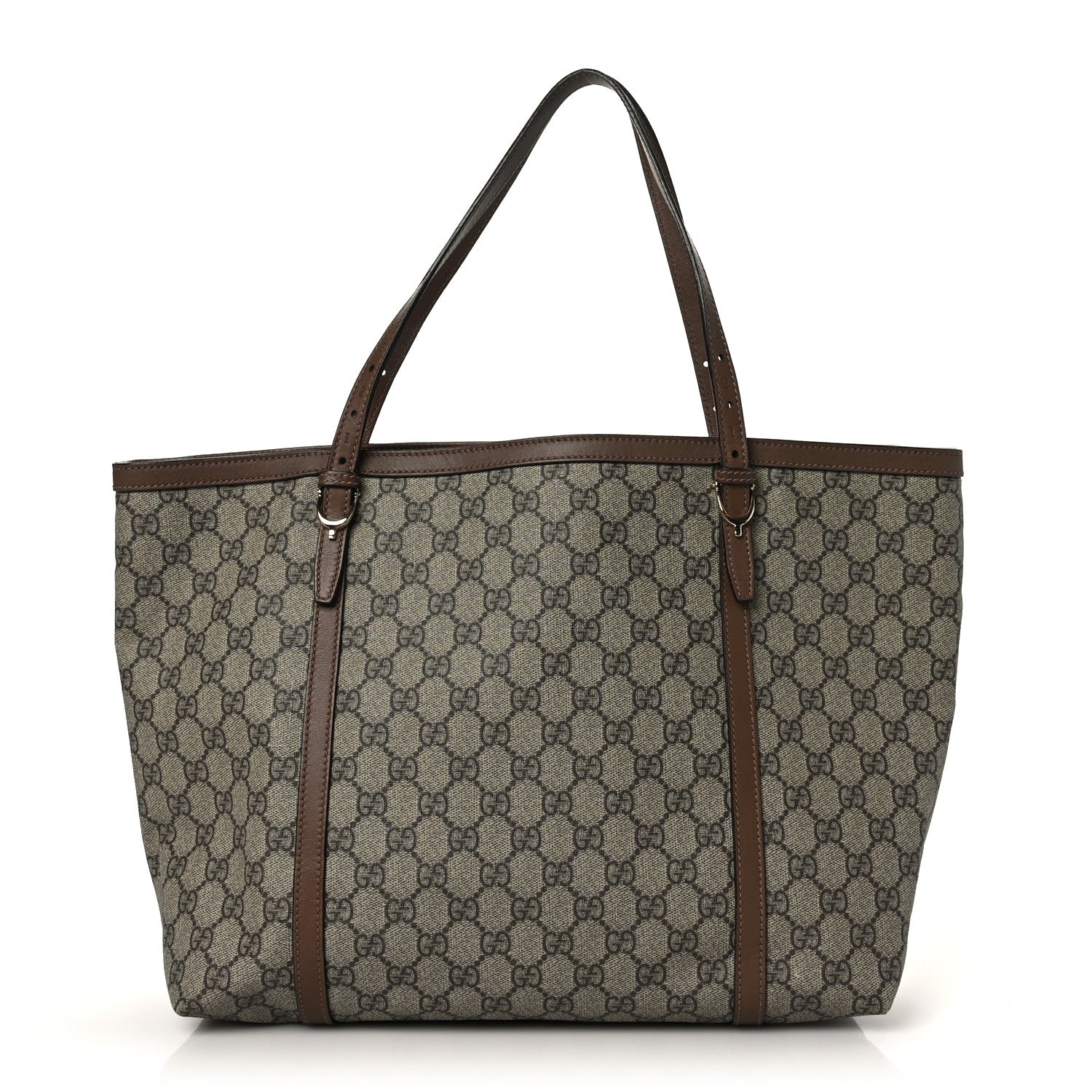 Gucci GG Supreme Monogram Medium Nice Tote Brown 1 of 10