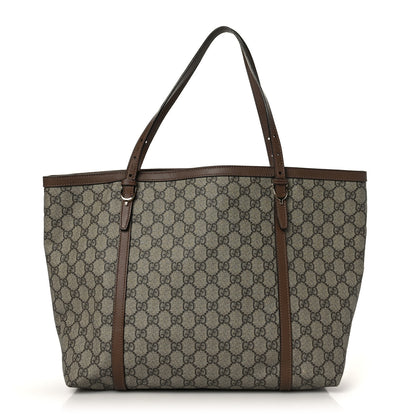 Gucci GG Supreme Monogram Medium Nice Tote Brown 1 of 10