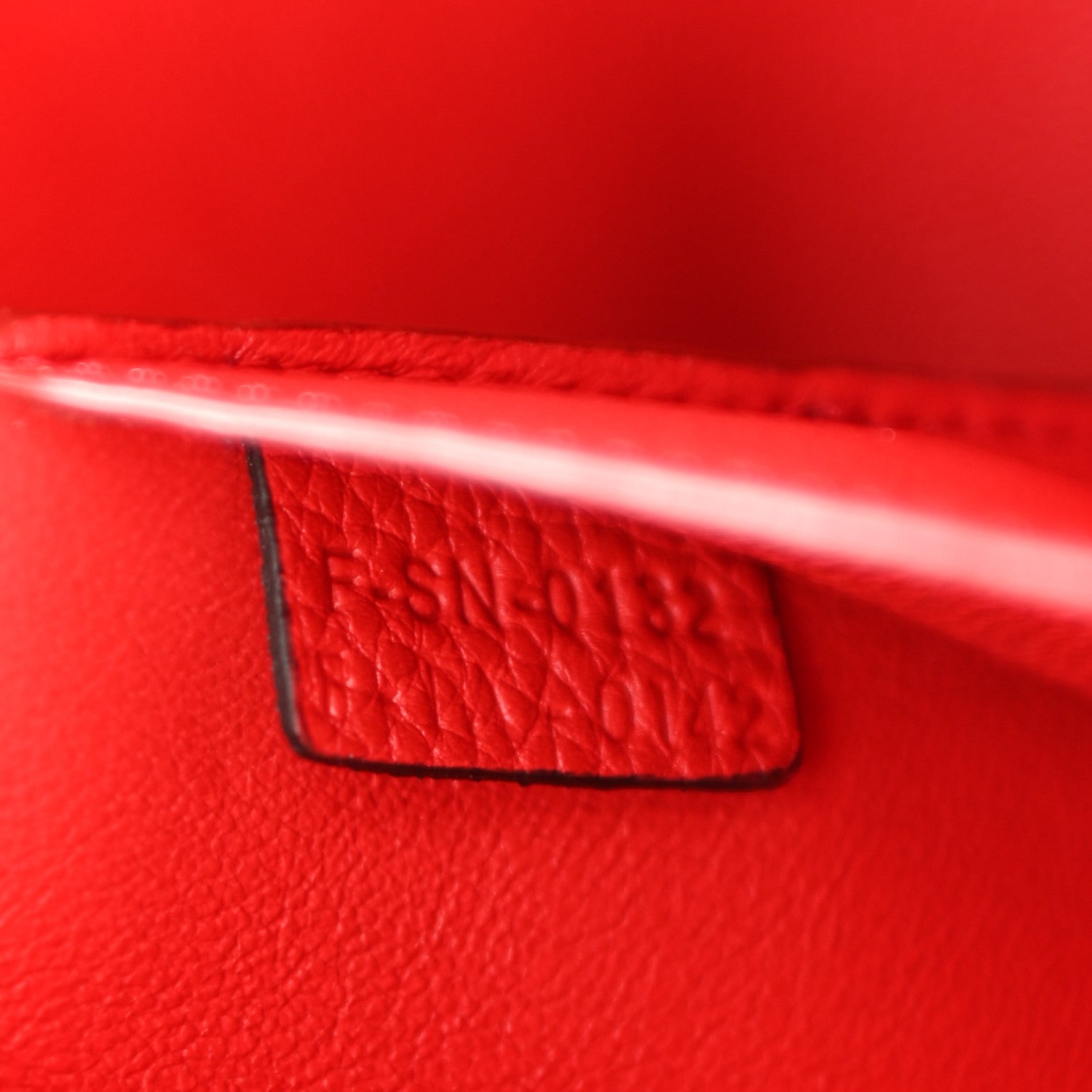 Celine Drummed Calfskin Suede Medium Trapeze Coquelicot 7 of 28