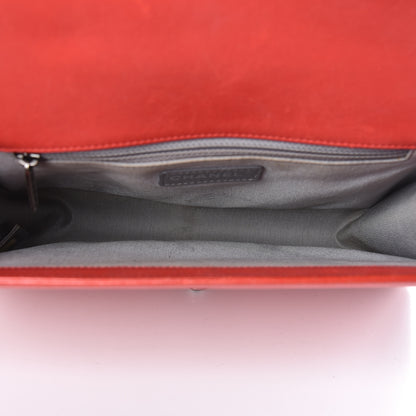 Chanel Calfskin Double Stitch New Medium Boy Flap Red 5 of 13