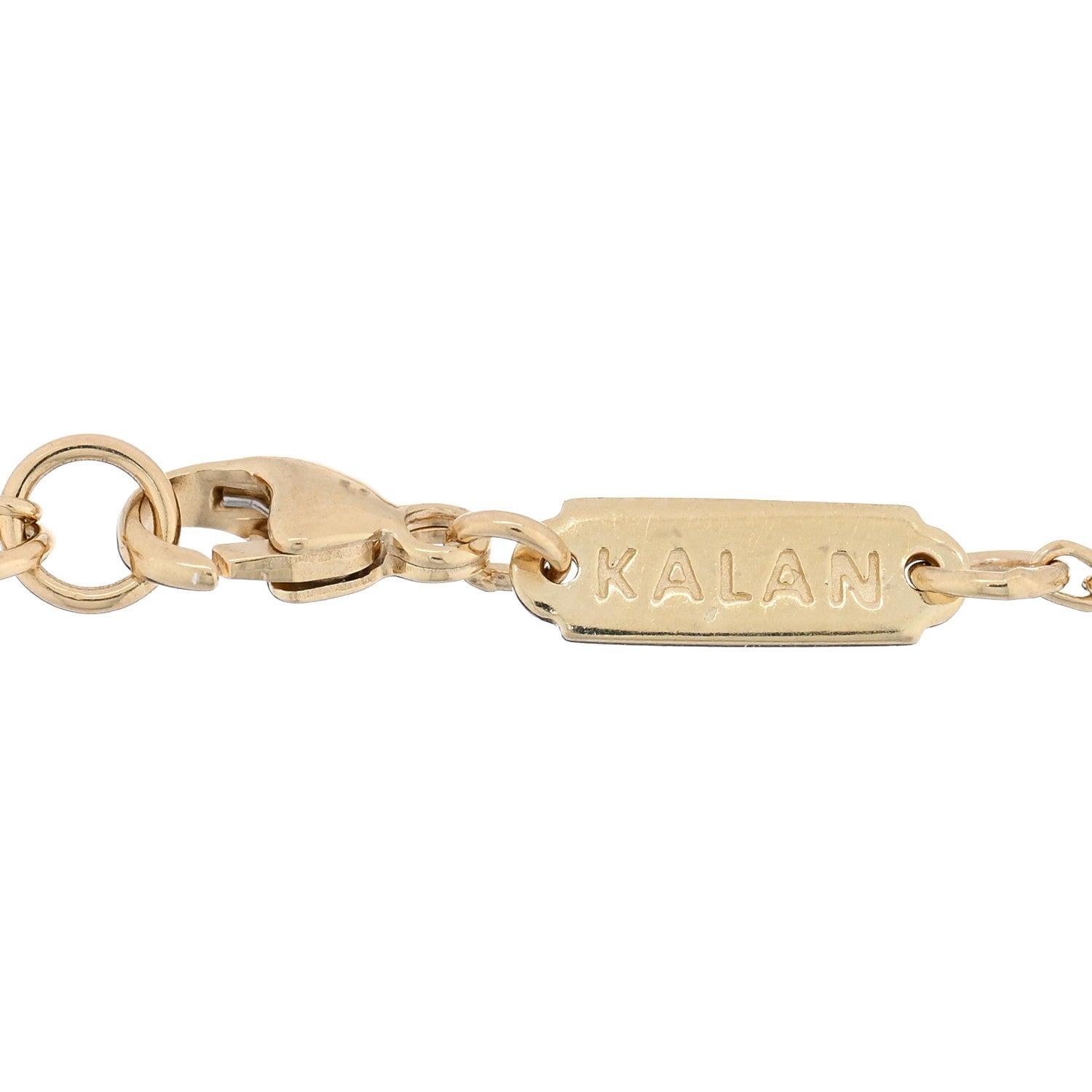 Suzanne Kalan 14K Yellow Gold Diamond White Topaz Bracelet 3 of 3