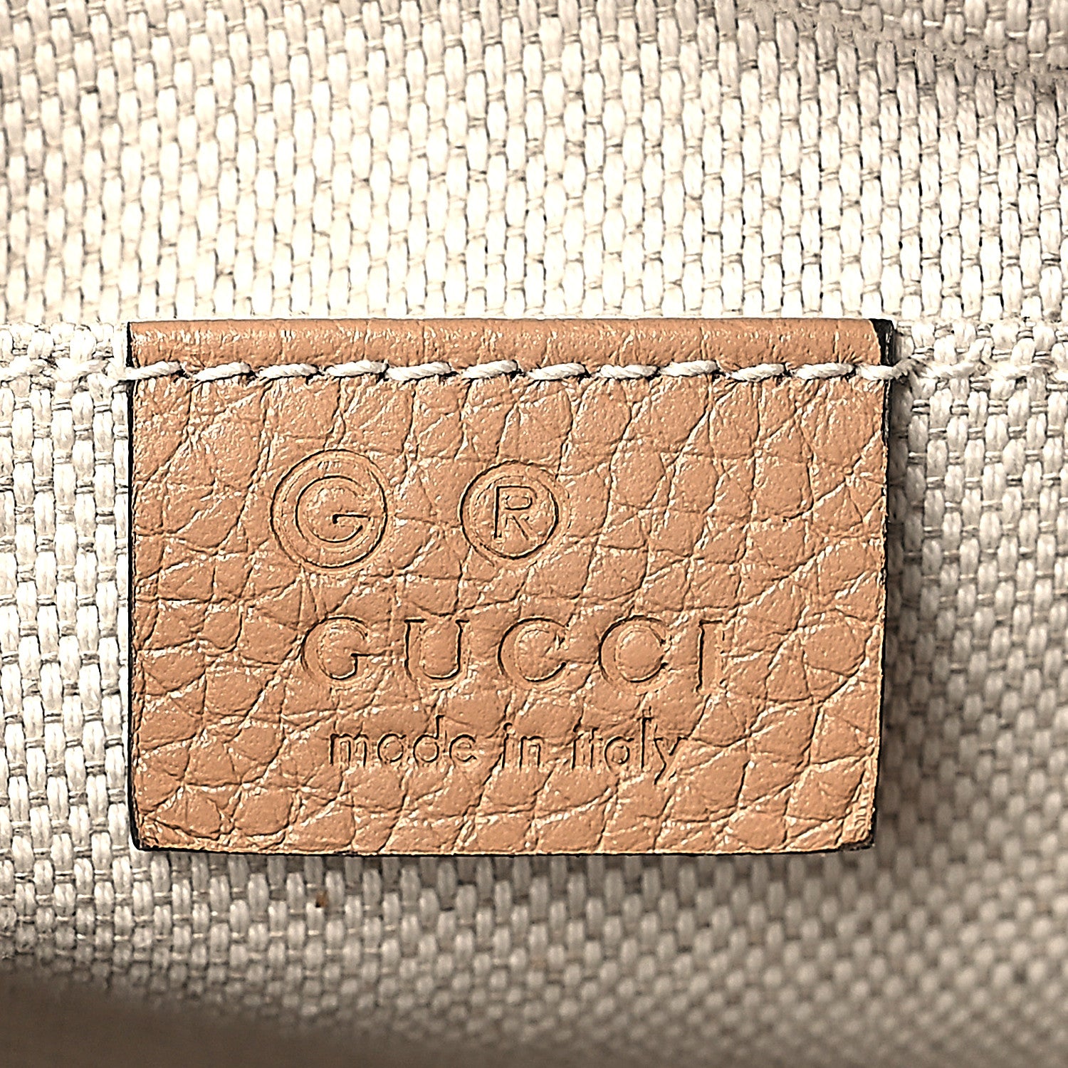 Gucci Pebbled Calfskin Small Soho Disco Bag Camelia 6 of 9