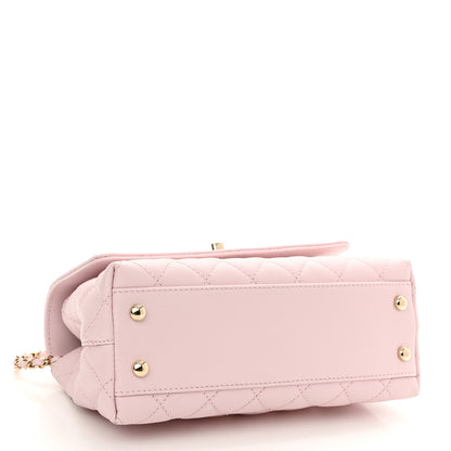 Chanel Caviar Quilted Mini Coco Handle Flap Light Pink 4 of 9