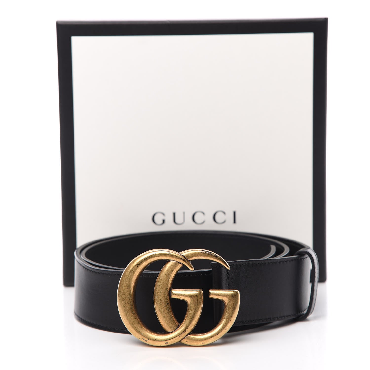 Gucci Calfskin Double G 40mm Belt 85 34 Black 9 of 9