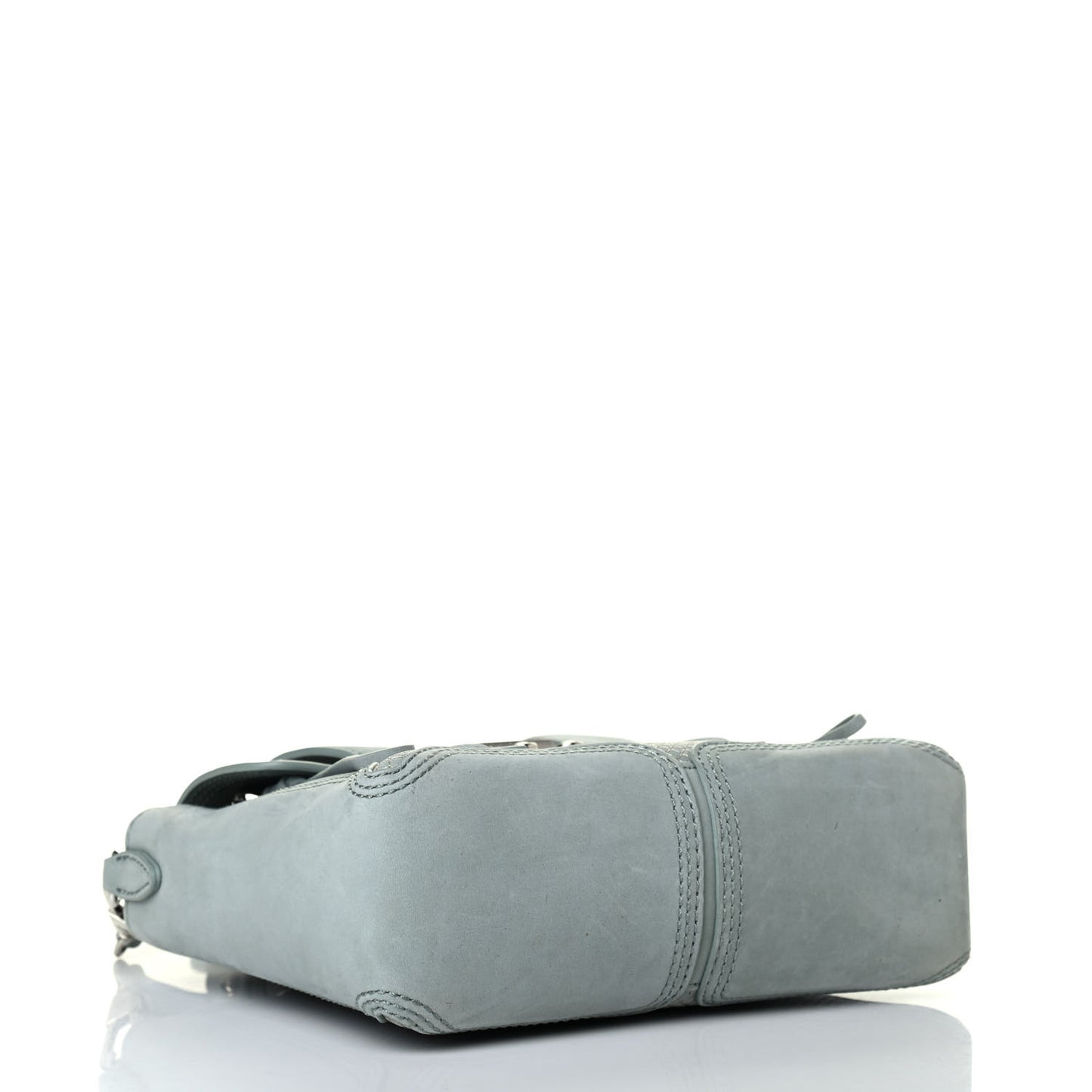 Suede Perforated Mini Pashli Satchel Blue