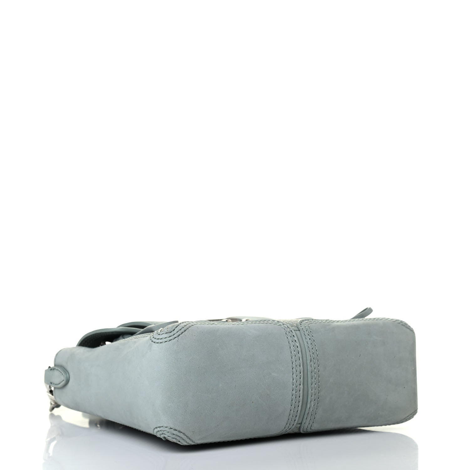 3.1 Phillip Lim Suede Perforated Mini Pashli Satchel Blue 3 of 4