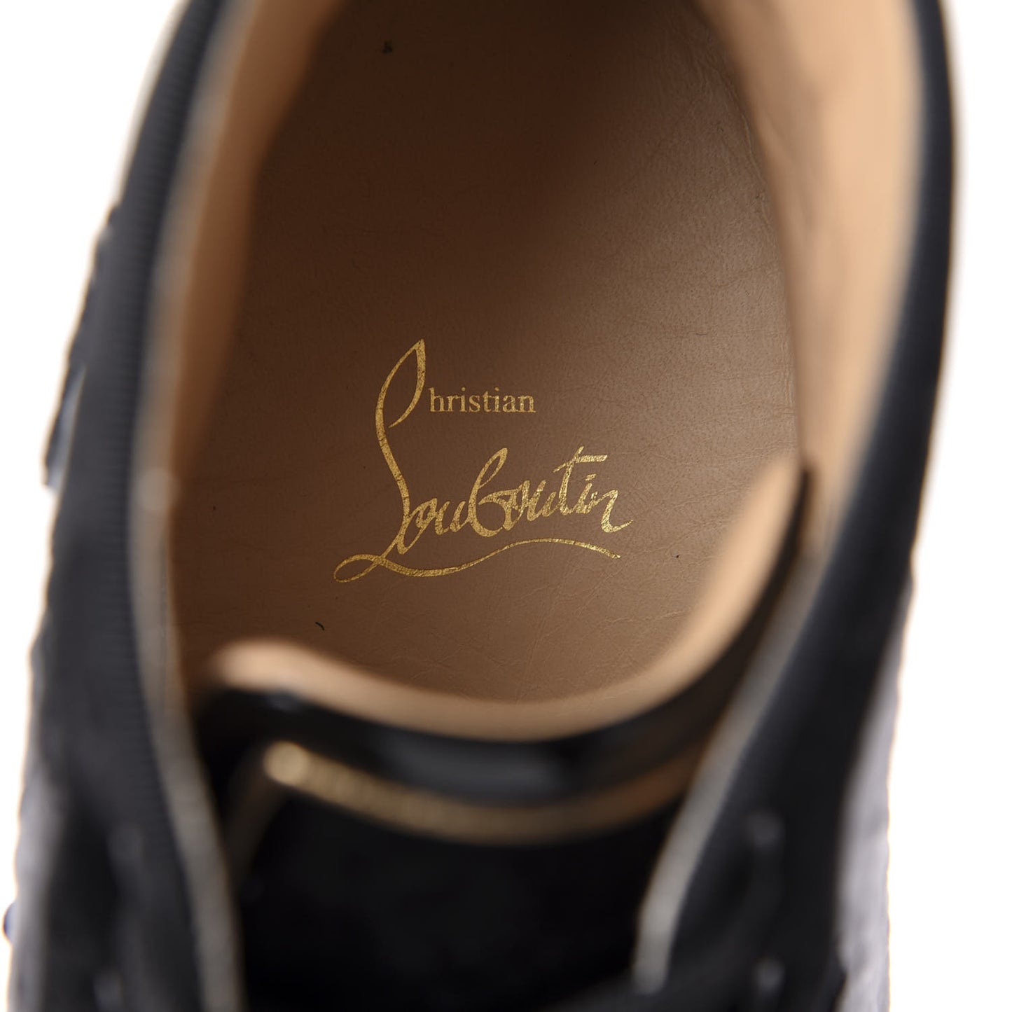 Sequin Patent Mens Louis Spikes Orlato Flat Sneakers 43 Black