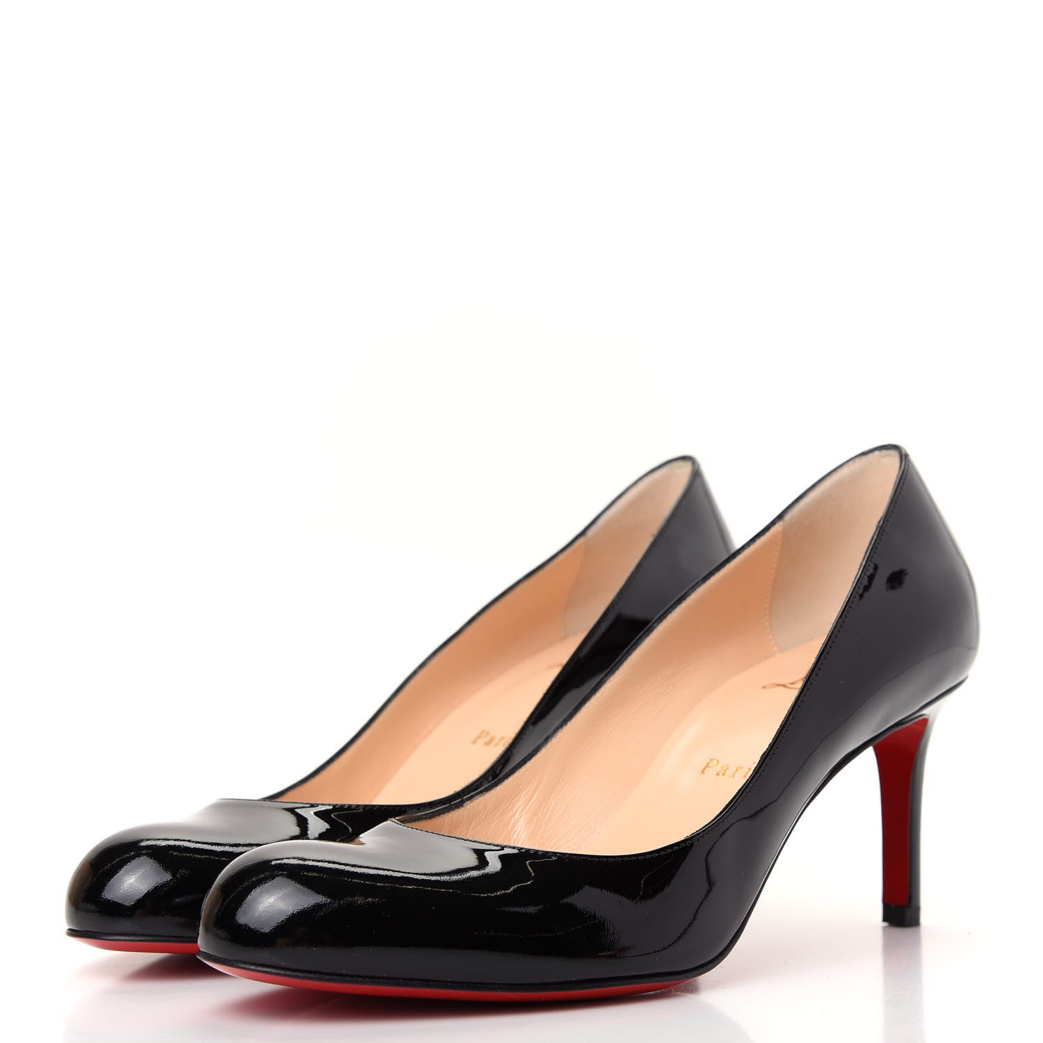 Christian Louboutin Patent Simple 70 Pumps 38.5 Black 3 of 9
