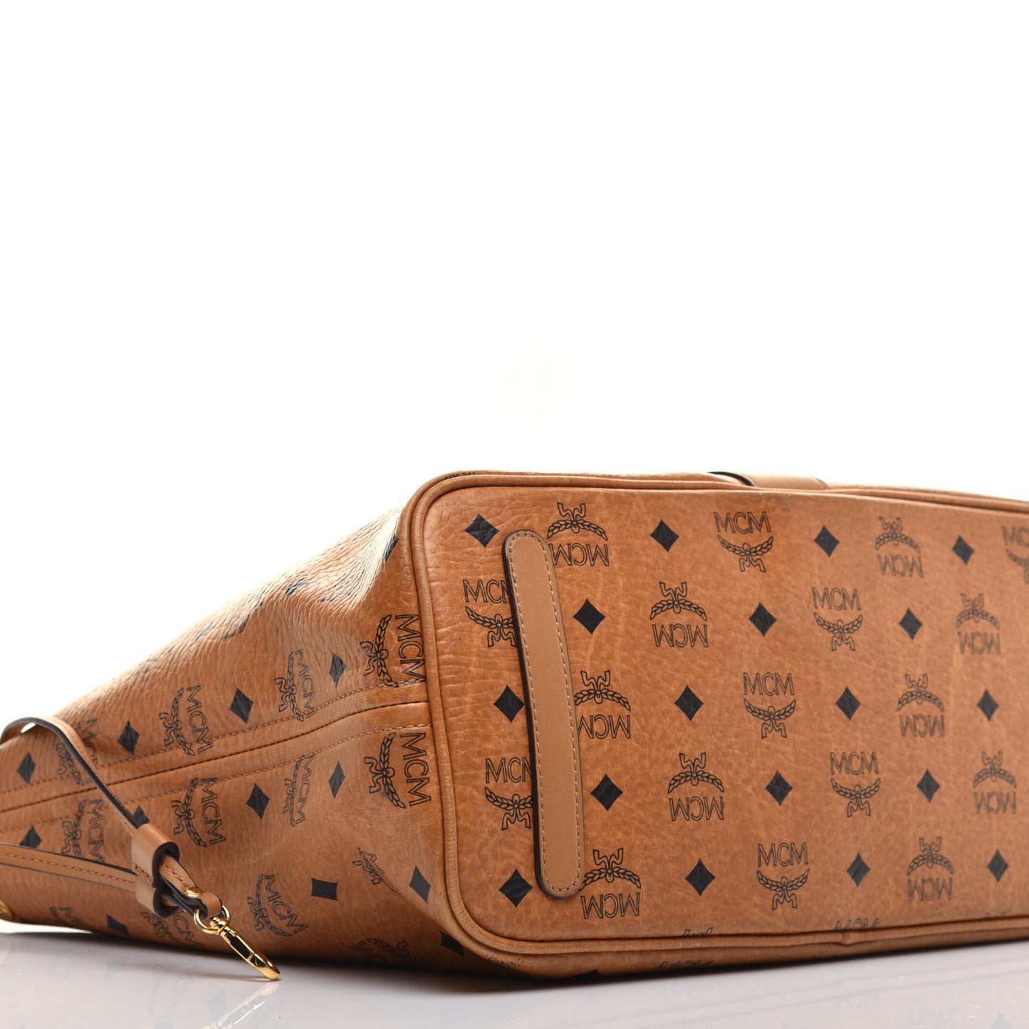 Visetos Medium Liz Reversible Shopper Tote Cognac