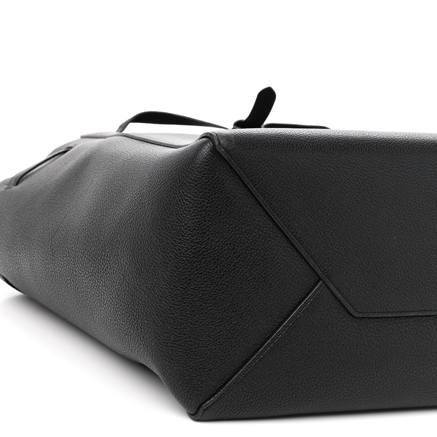 Soft Grained Calfskin Medium Belt Cabas Phantom Black