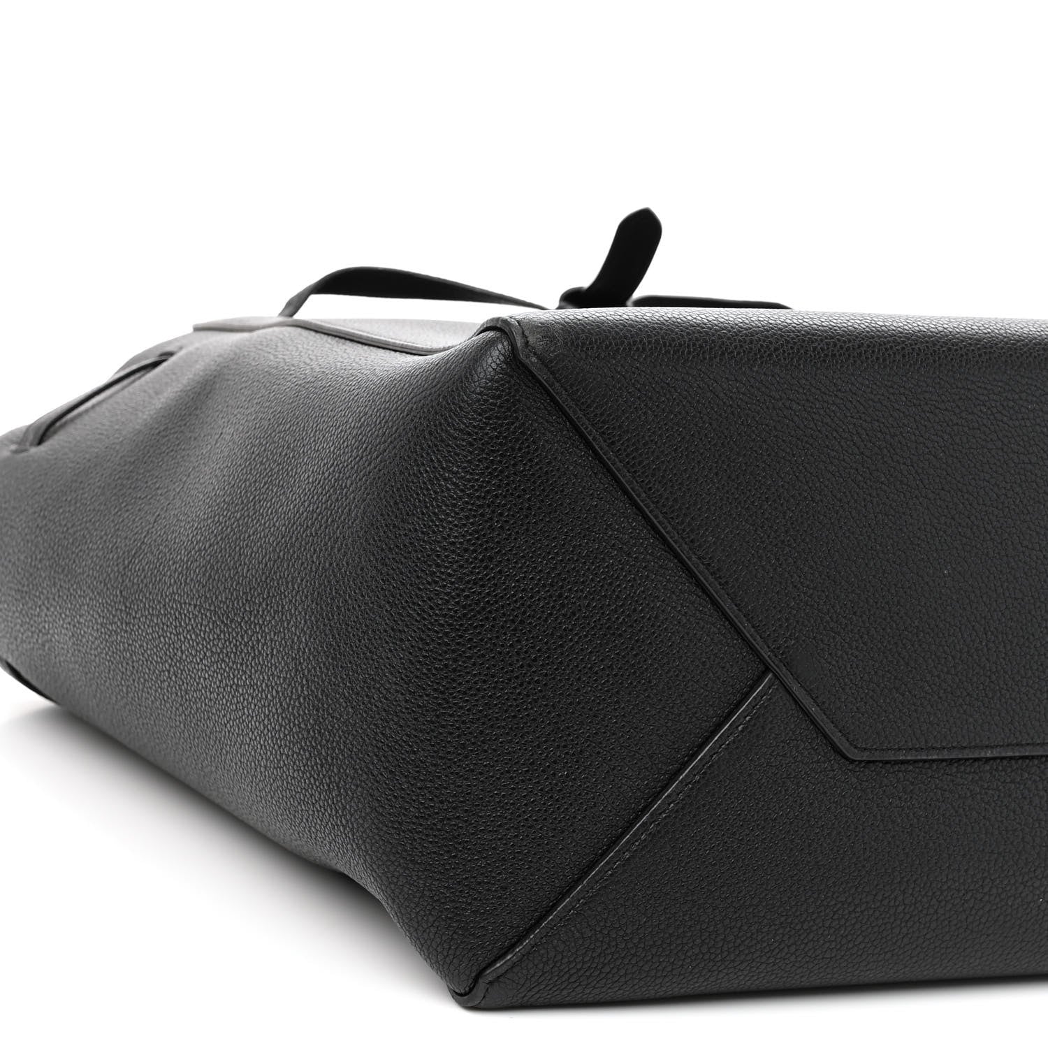 Celine Soft Grained Calfskin Medium Belt Cabas Phantom Black 8 of 9