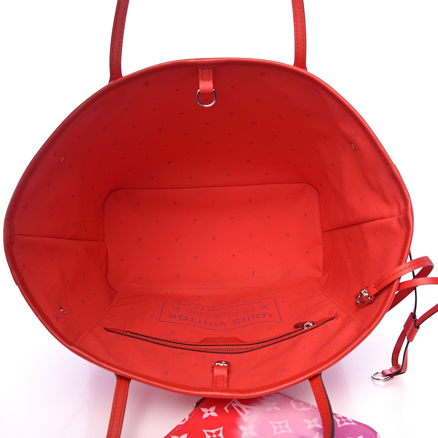 Louis Vuitton Monogram Escale Neverfull MM Rouge 6 of 9
