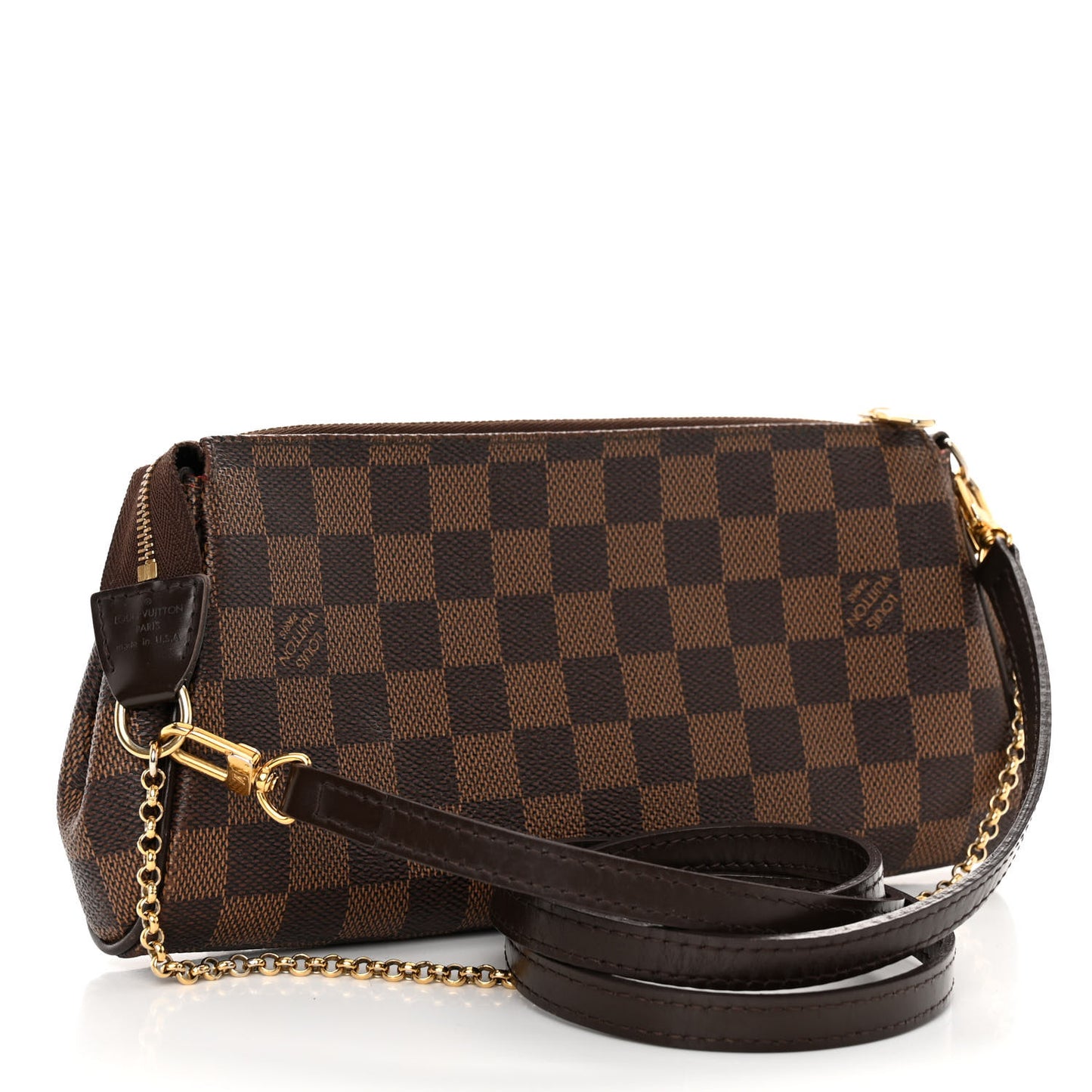 LOUIS VUITTON Damier Ebene Eva Clutch