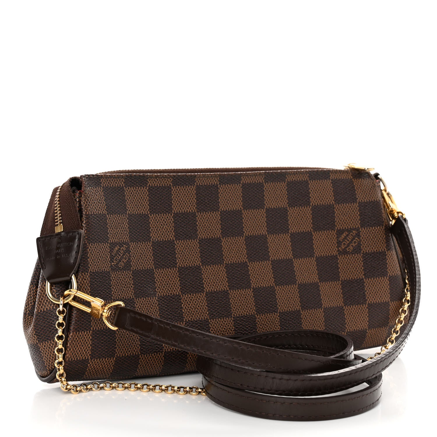 Louis Vuitton LOUIS VUITTON Damier Ebene Eva Clutch 3 of 9
