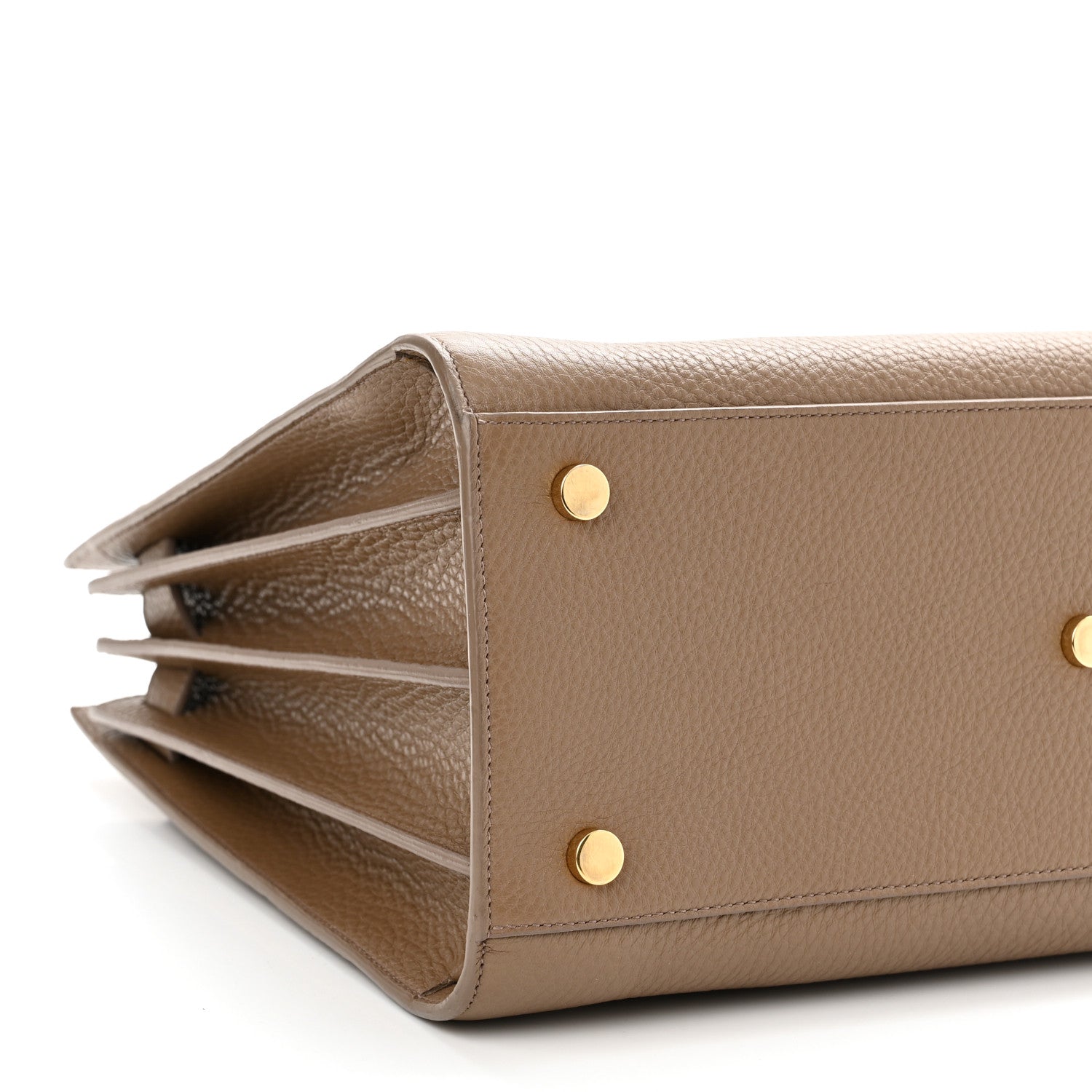 Saint Laurent Grained Calfskin Small Sac De Jour Taupe 8 of 9