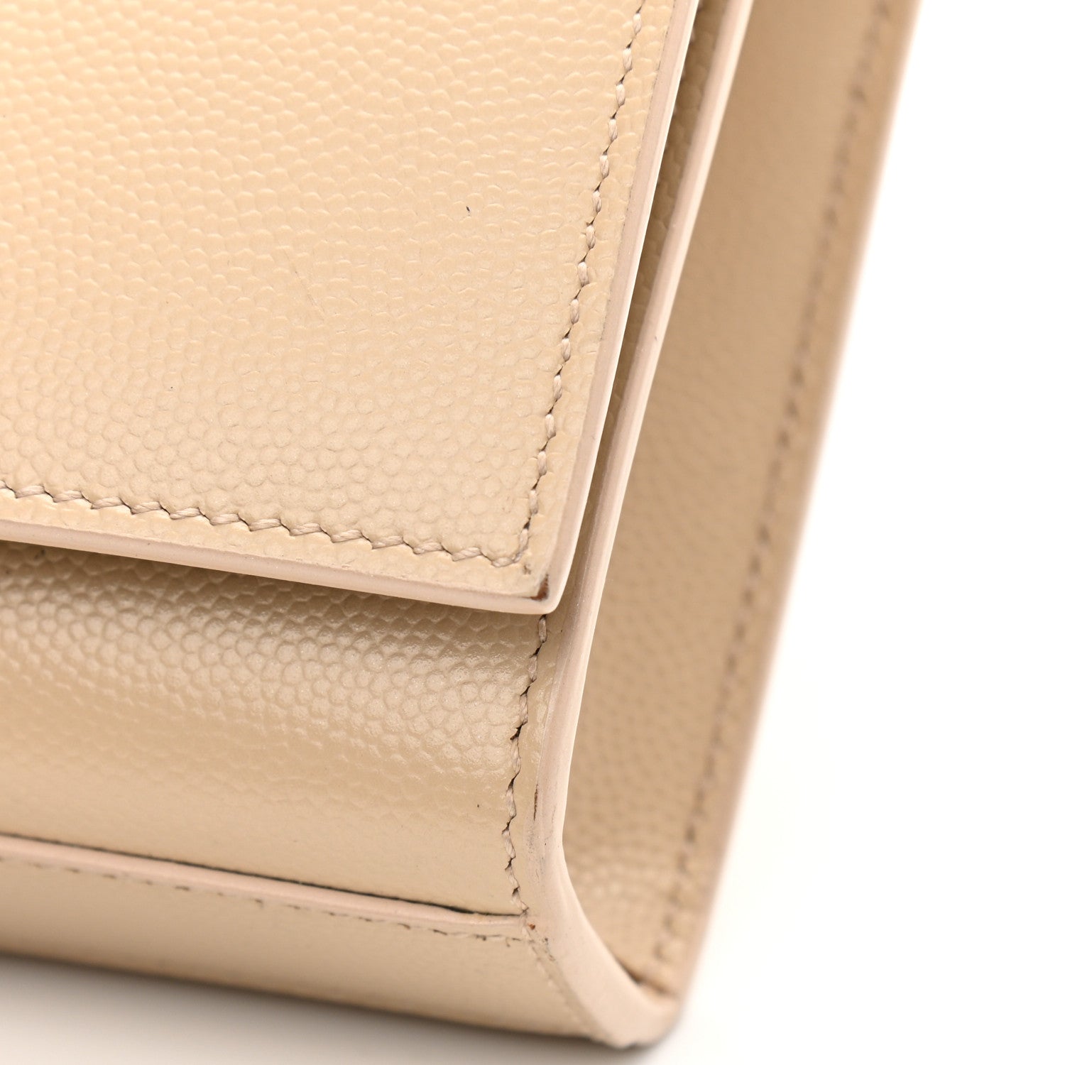 Saint Laurent Grain De Poudre Small Monogram Kate Satchel Nude Powder 12 of 15