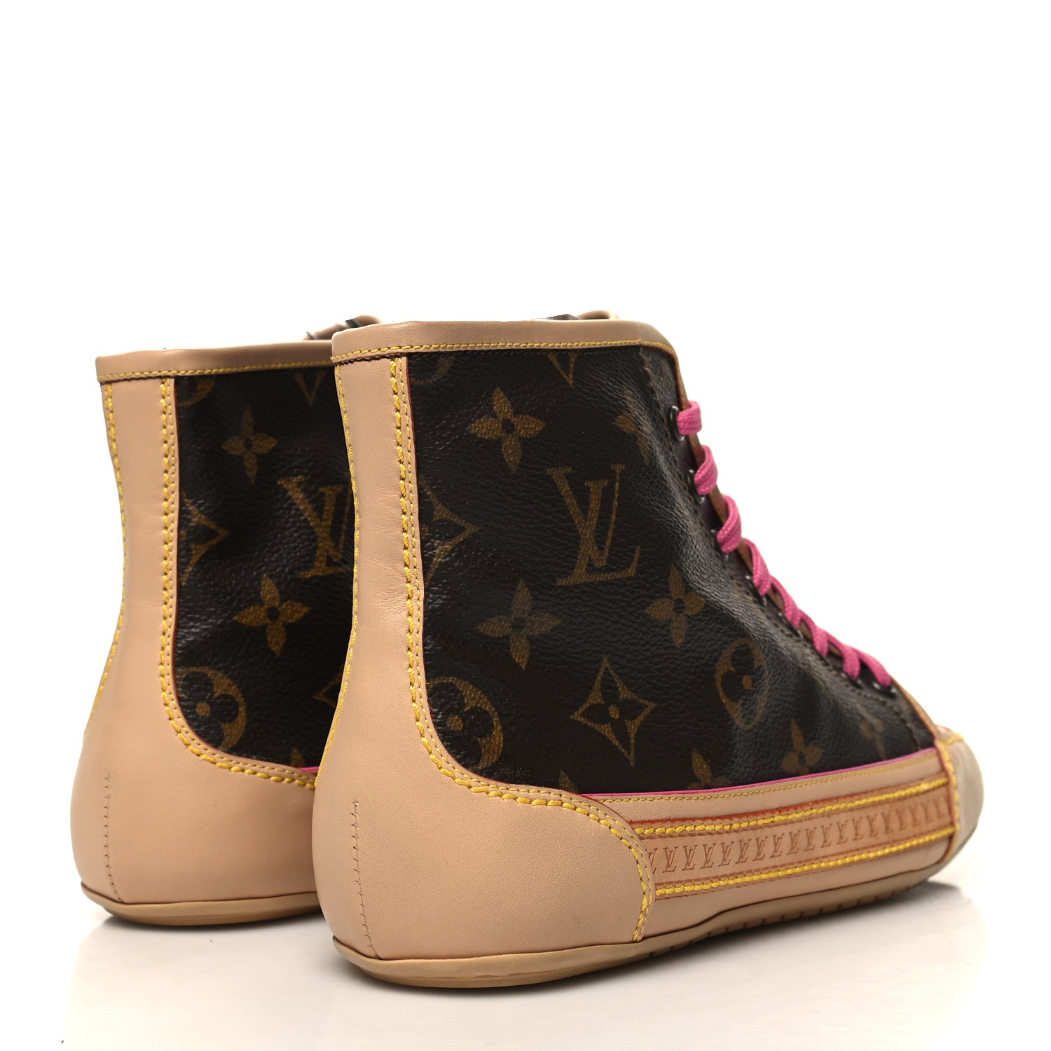 Louis Vuitton Monogram Capucine High Top Sneakers 4 of 7