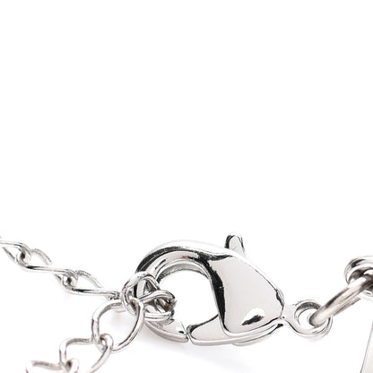 Christian Dior Calfskin Star Dior Logo Choker Necklace White 4 of 5