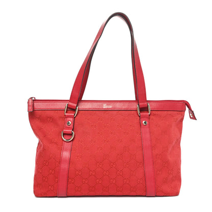 Gucci Monogram Abbey Medium Tote  Red 1 of 10