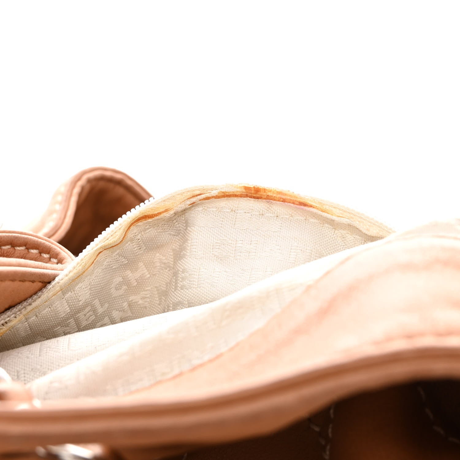 Chanel Lambskin Contrast Stitch Large Drawstring Tote Dark Beige 8 of 15