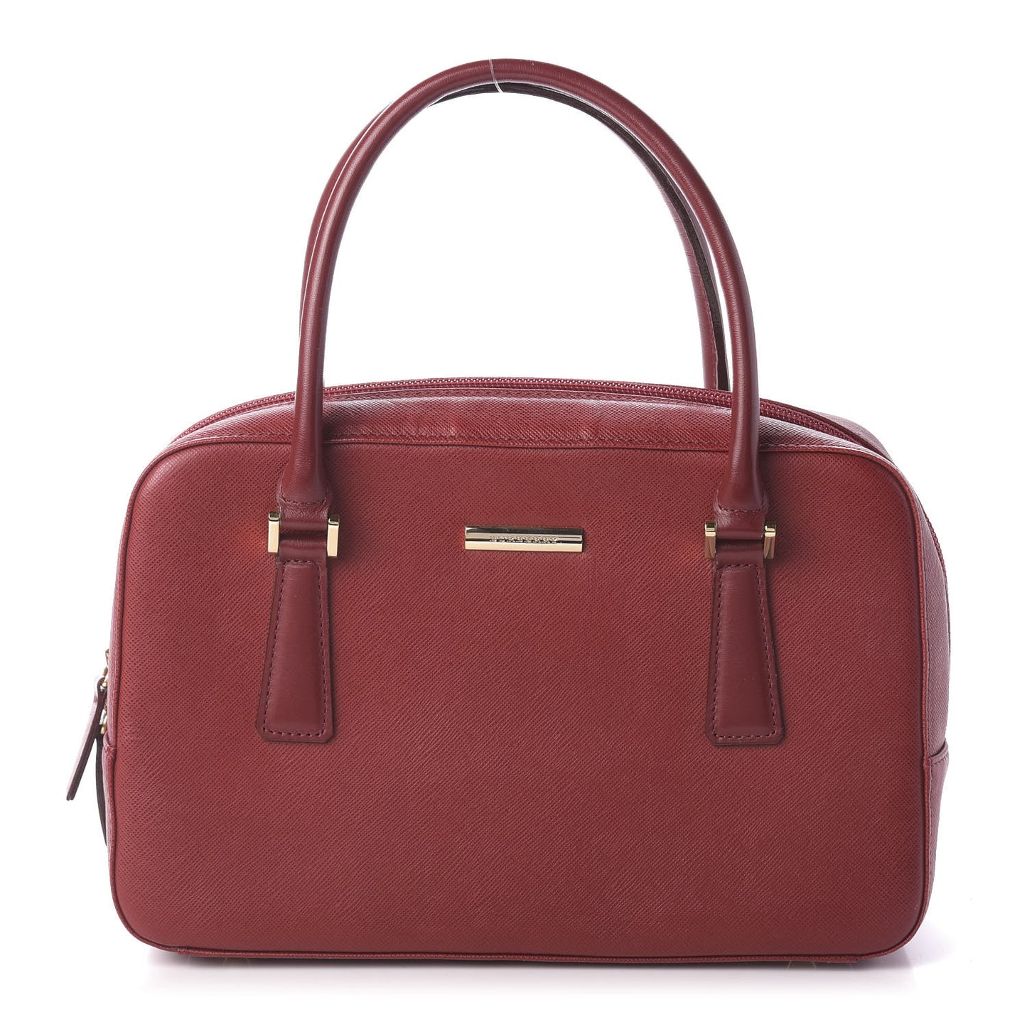 Textured Calfskin Tote Red