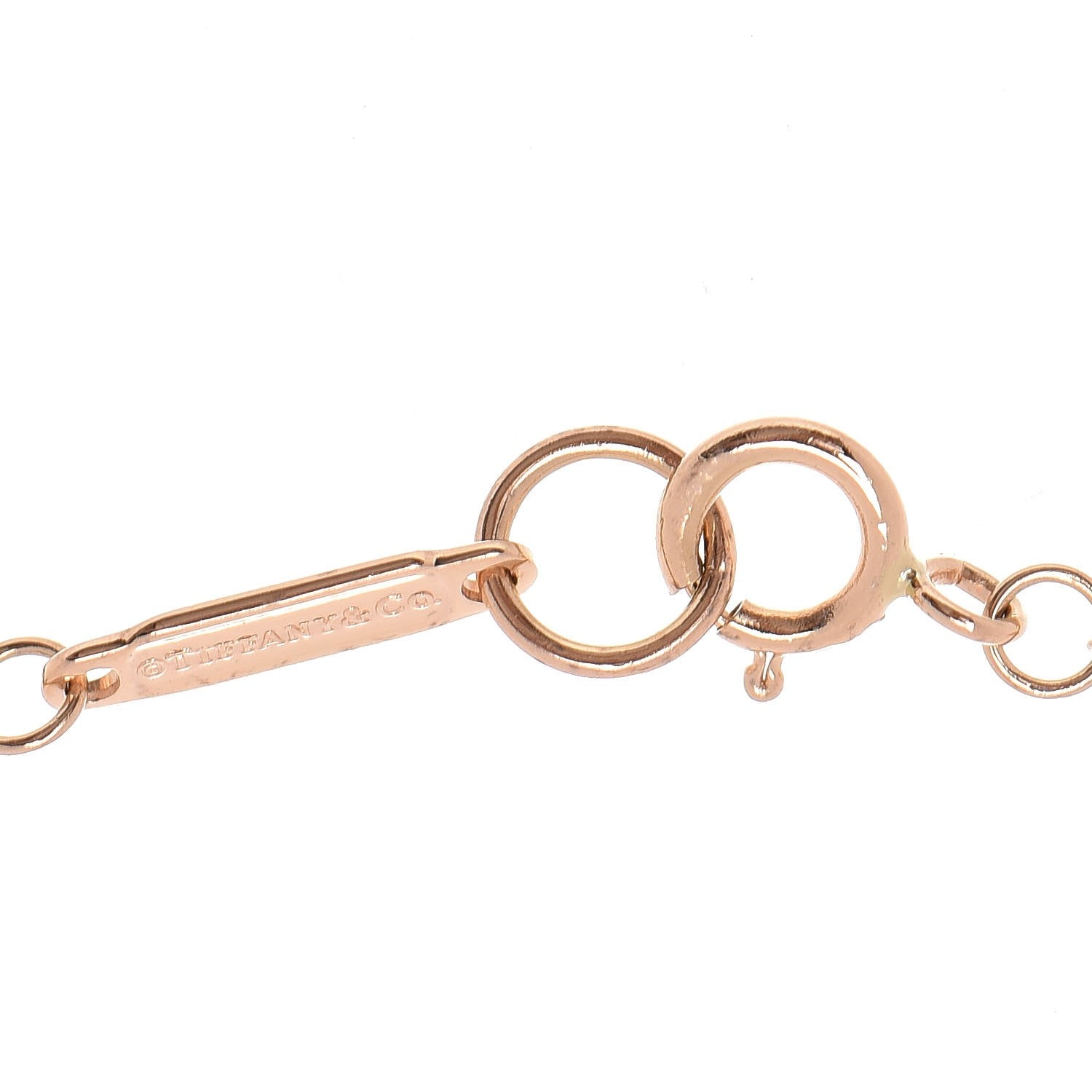 Tiffany 18K Rose Gold Atlas Open Pendant Necklace 5 of 6