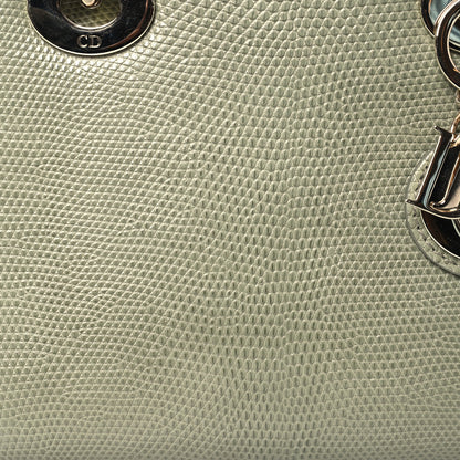 Christian Dior Lizard Mini Lady Dior  Vert Saule 8 of 16