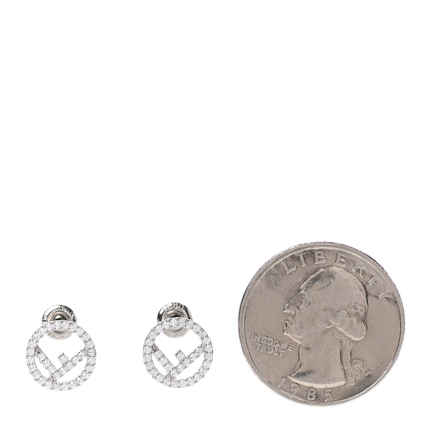 F is Fendi Earrings Silver