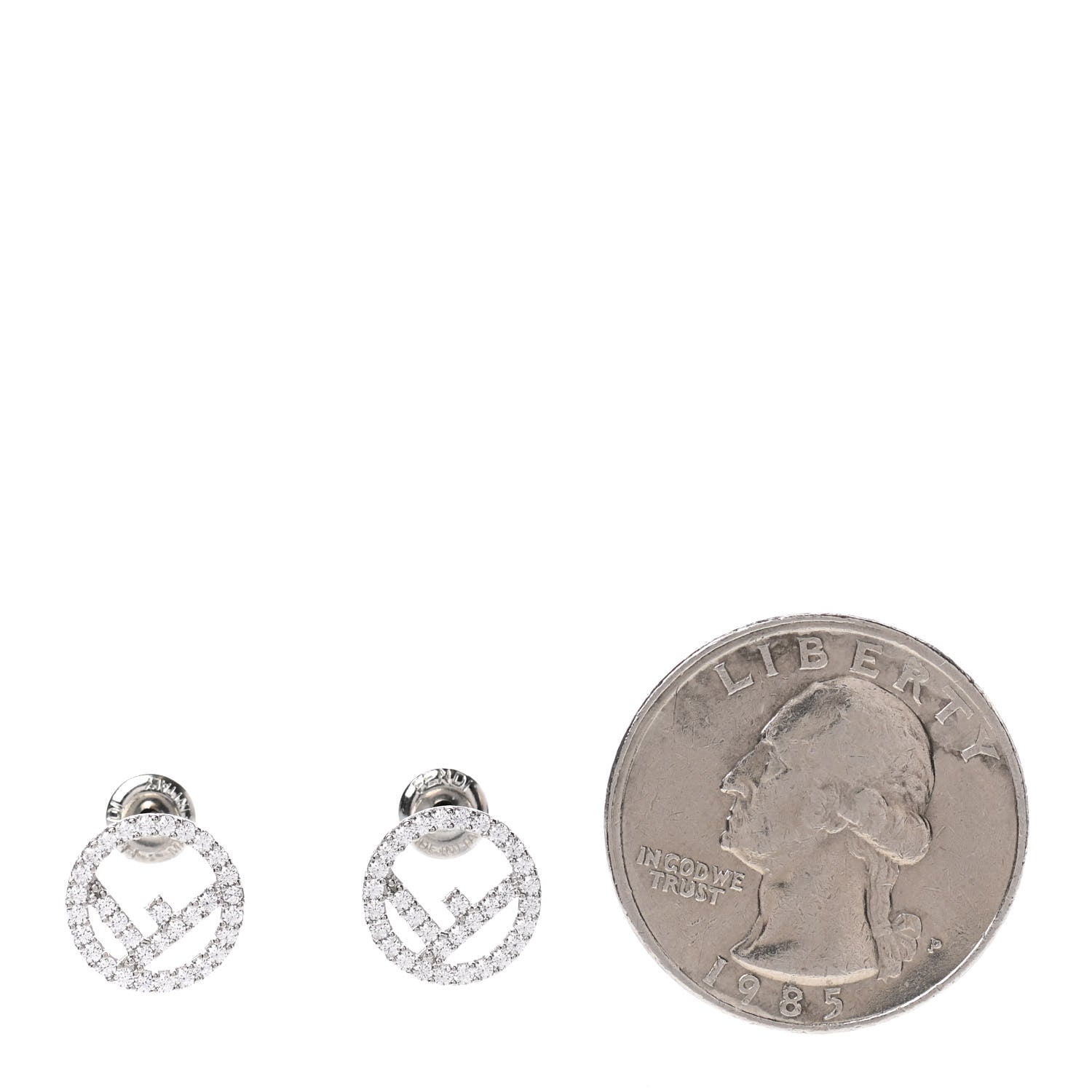 Fendi F is Fendi Earrings Silver 2 of 3